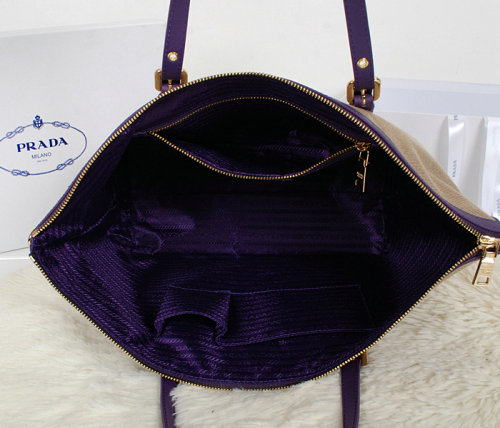 2014 Prada shoulder bag fabric BL4253 purple for sale